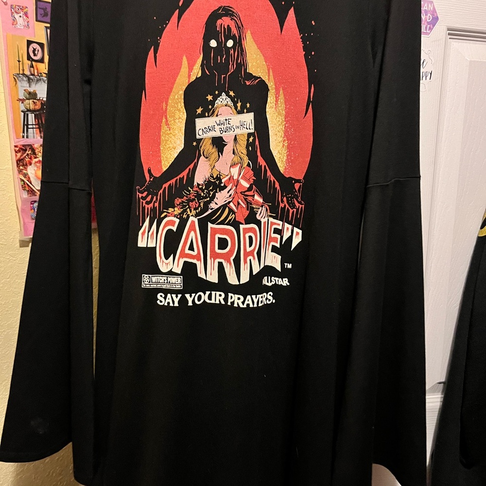 Black Graphic Long Sleeve Shirt